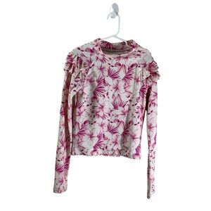 Janie And Jack Pink Floral Swim Top